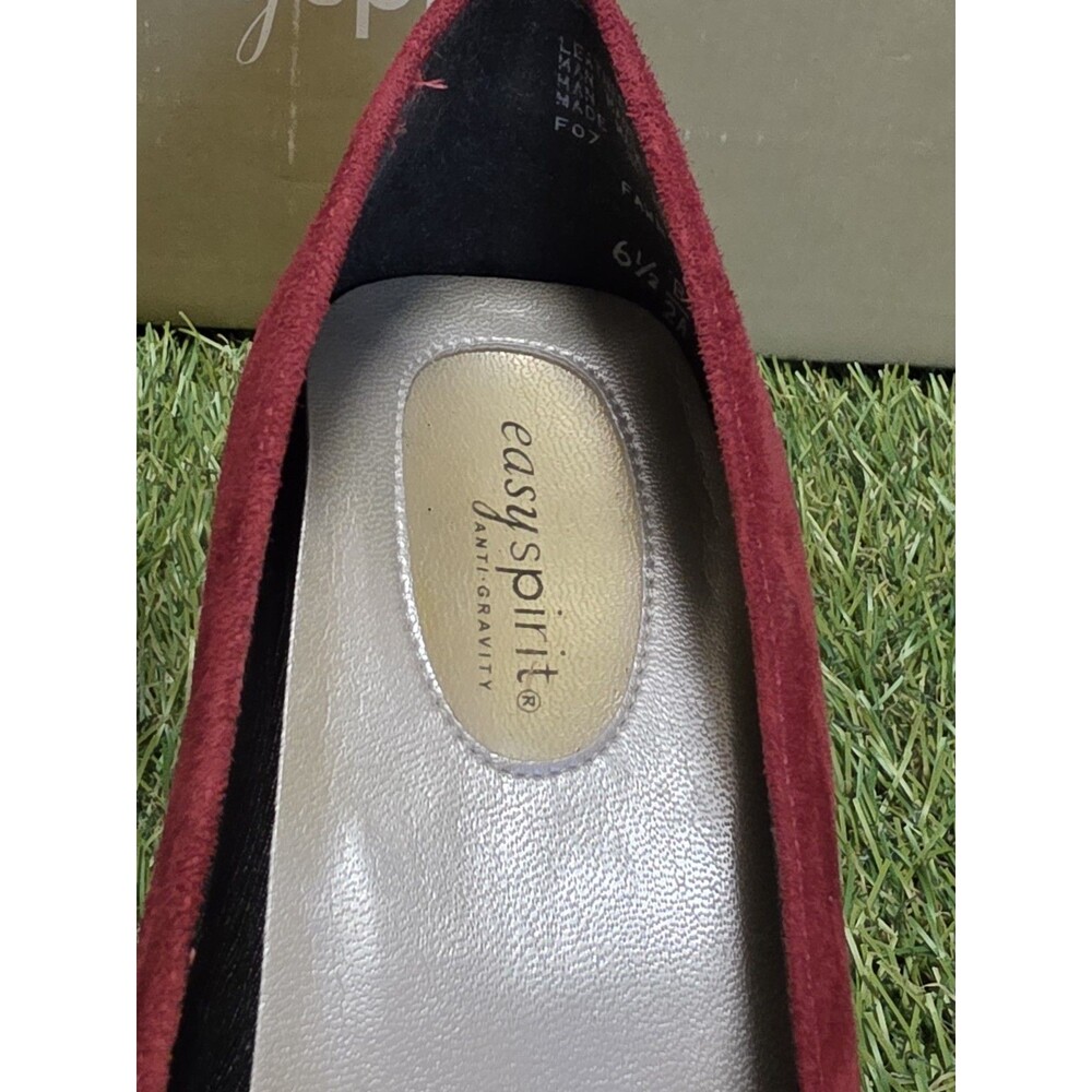 Vintage Easy Spirit ESFAWN Red Apple Suede Anti Gravity Heels Size 6 1/2 NIB - Picture 6 of 16